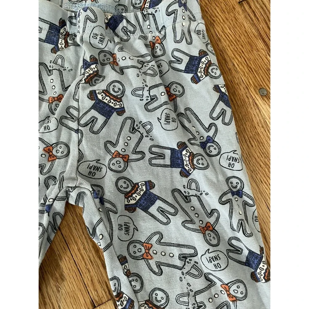 Oshkosh B’gosh Boy Size 6 Two Piece Pajamas Gingerbread Boy Oh Snap! Long Sleeve